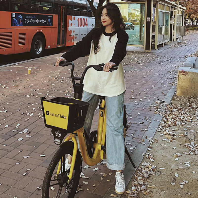 Flexible raglan Black - MEMS Áo thun nam tay dài trơn cổ tròn dài tay cotton áo phối màu nam nữ