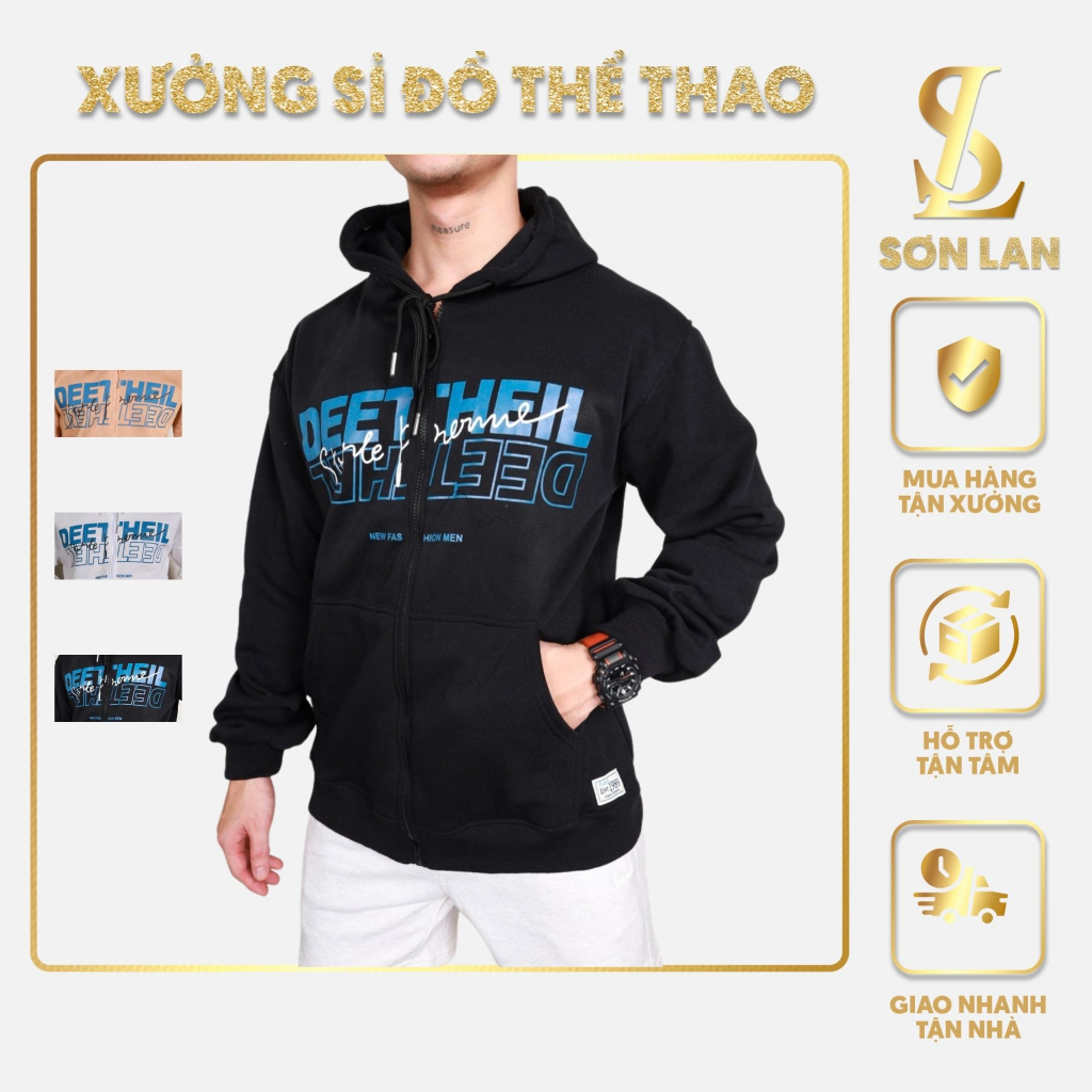 Áo hoodie nam nữ nỉ bông ngoại, trơn, chất nỉ bông dày dặn, nón rộng 2 lớp, thích hợp làm áo gió, áo cặp