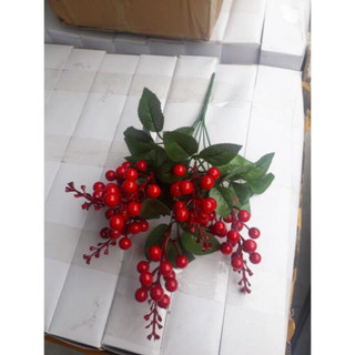 Cành cherry giả, cành đào đông decor trang trí