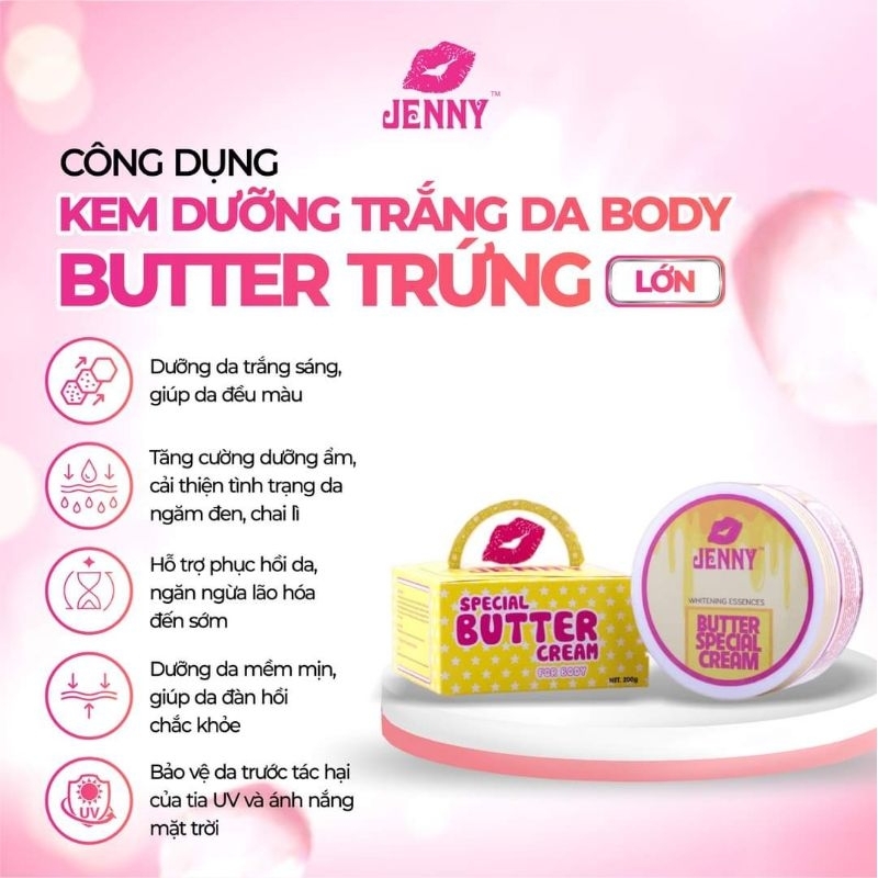 Kem Body BUTTER Trứng Nhỏ Jenny