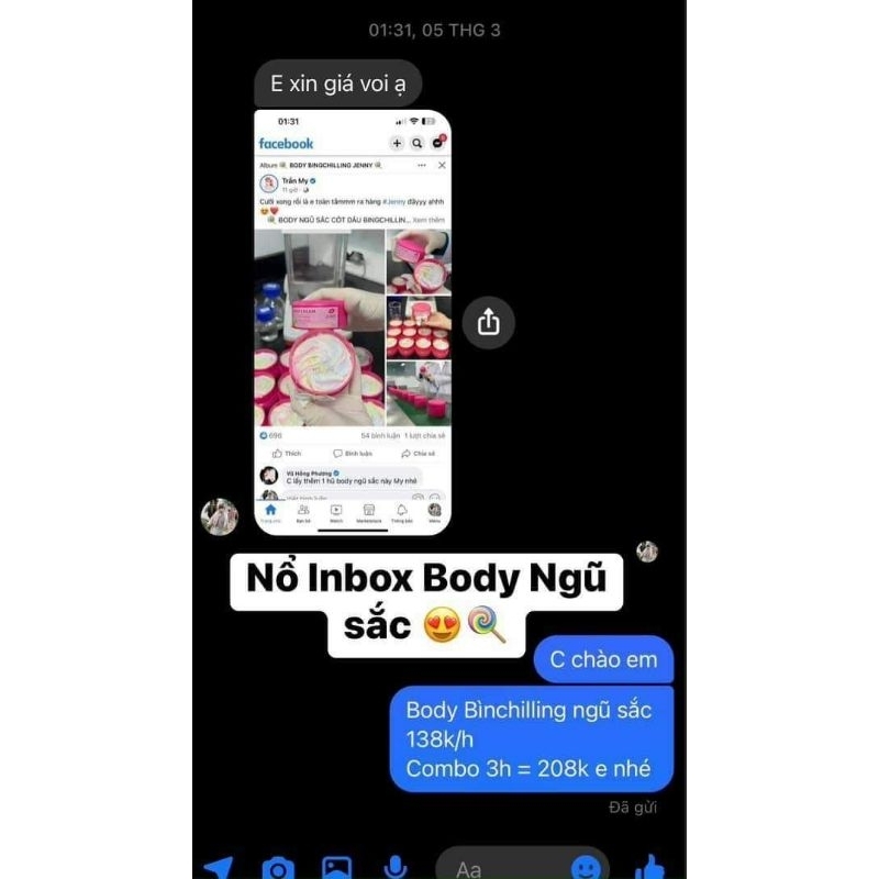 Tắm trắng khô dâu tây Jenny