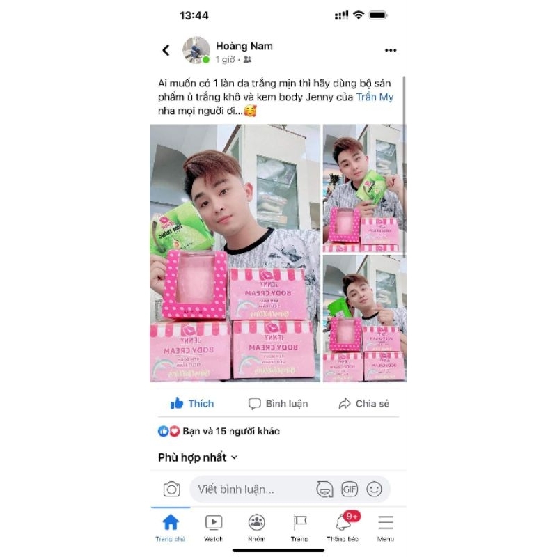 Tắm trắng khô dâu tây Jenny