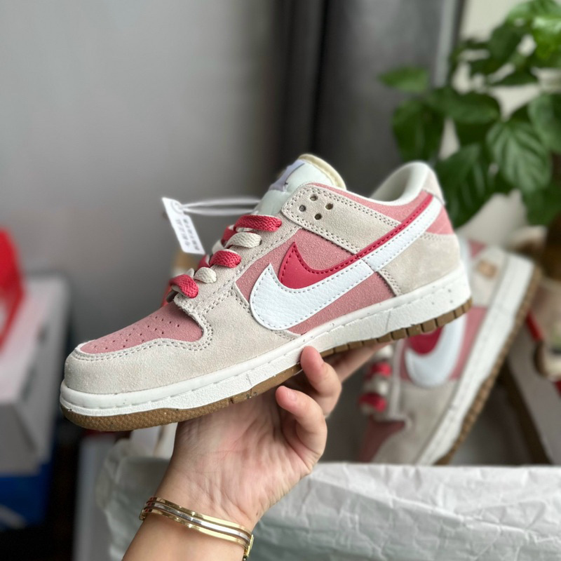 Giày thể thao Ni..ke Sb Thỏ sneaker xám Hồng full sz nữ bill box