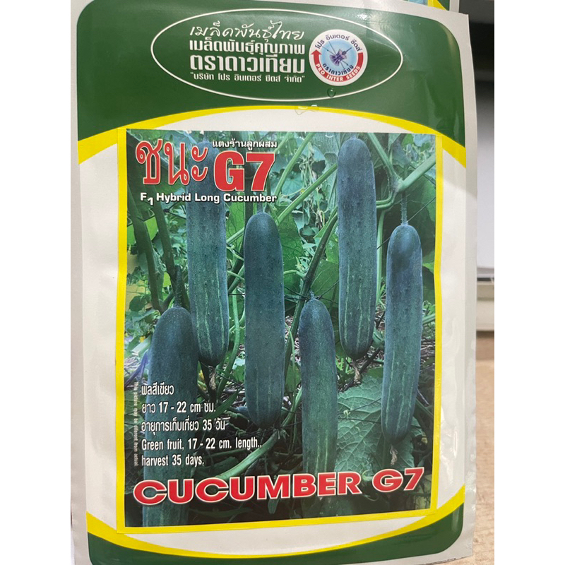 Hạt giống dưa chuột G7 gói 10gr quả đẹp, đặc ruột, cây chịu nhiệt tốt