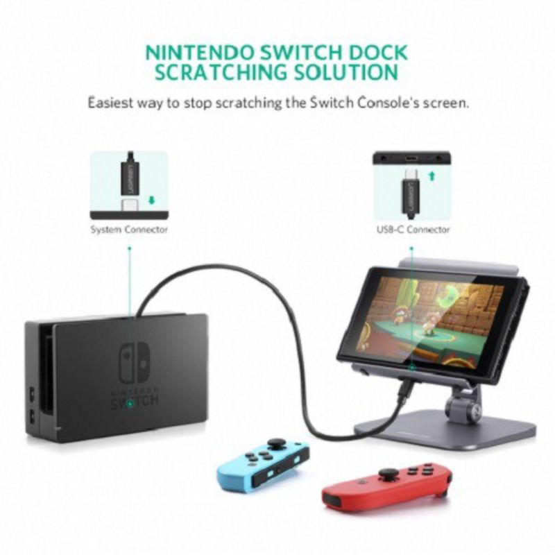 Dây cáp nối dài USB Type-C dài 0.45m màu đen Ugreen 40574 - Hàng Chính Hãng