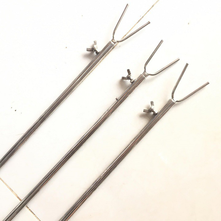 Cây chống cần câu inox 1m10