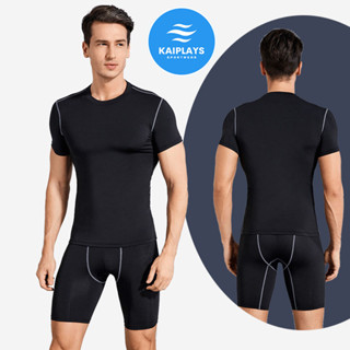Quần áo thể thao nam tập gym, chạy bộ, yoga KAIPLAYS Quần giữ nhiệt nam bóng rổ, đá bóng cao cấp đồ tập gym nam KP046