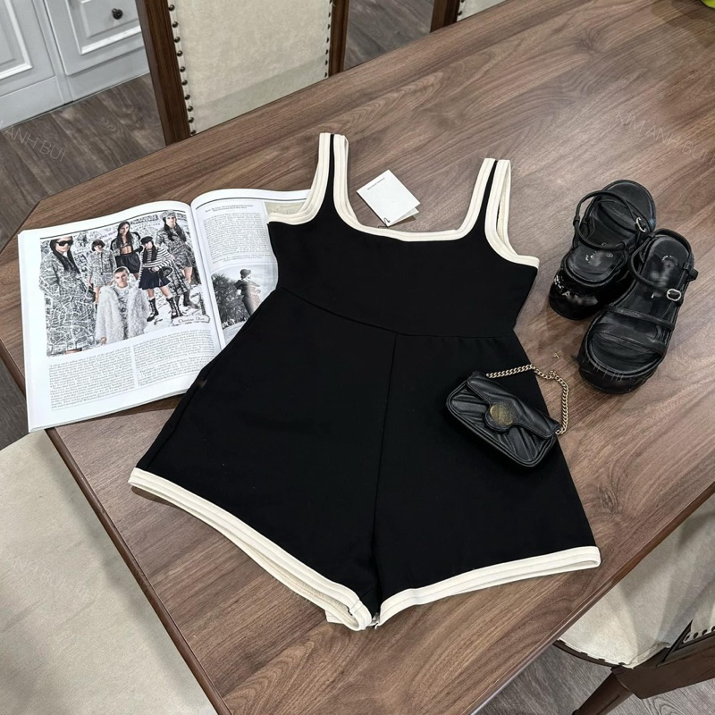 | Chang Tròn | Jumpsuit  Ngắn Viền Bigsize - Bikini Đùi