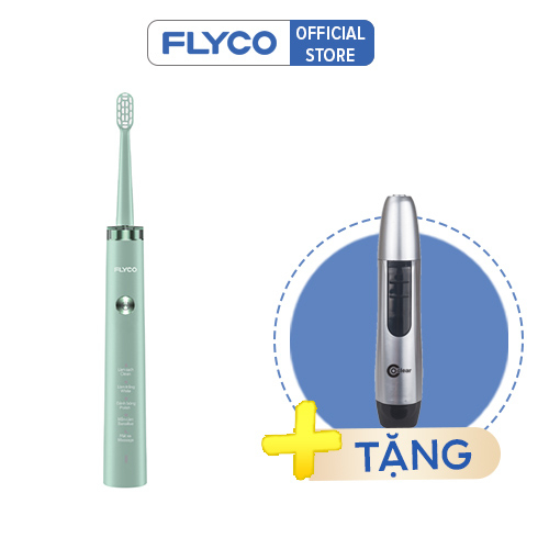 Bàn Chải Sóng Âm Điện Flyco FT1701VN Kháng Nước 5 Chế Độ Làm Sạch Chuẩn Nha Khoa - Hàng Chính Hãng