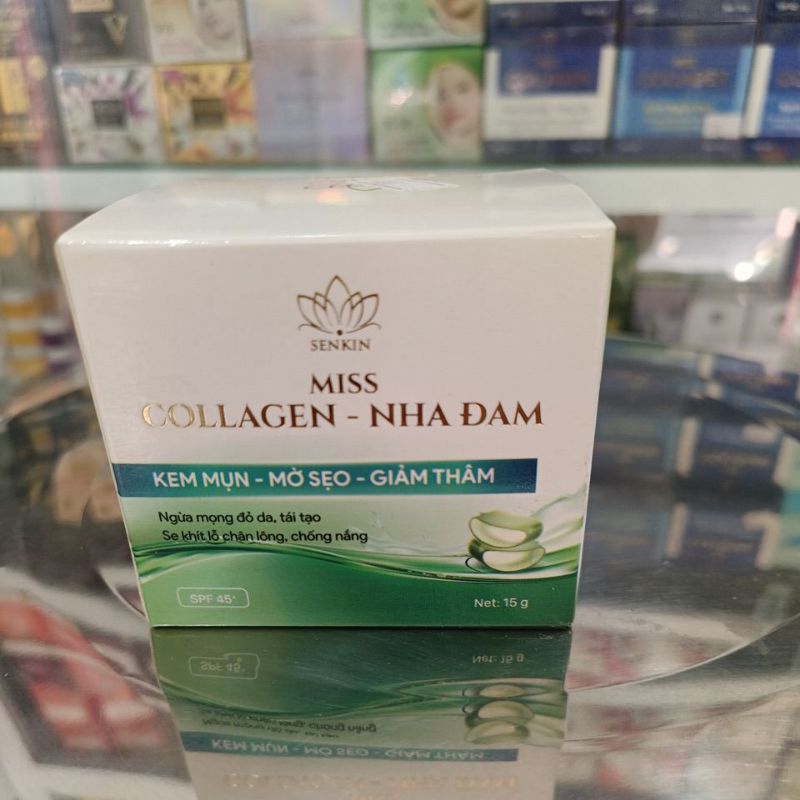 miss collagen nha đam kem ngừa mụn mờ sẹo giảm thâm
