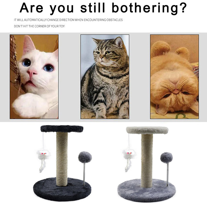 Khung leo trèo 2 lớp kèm đồ chơi thú cưng cho mèo, Cây đồ chơi cho mèo, Trụ cào móng mèo