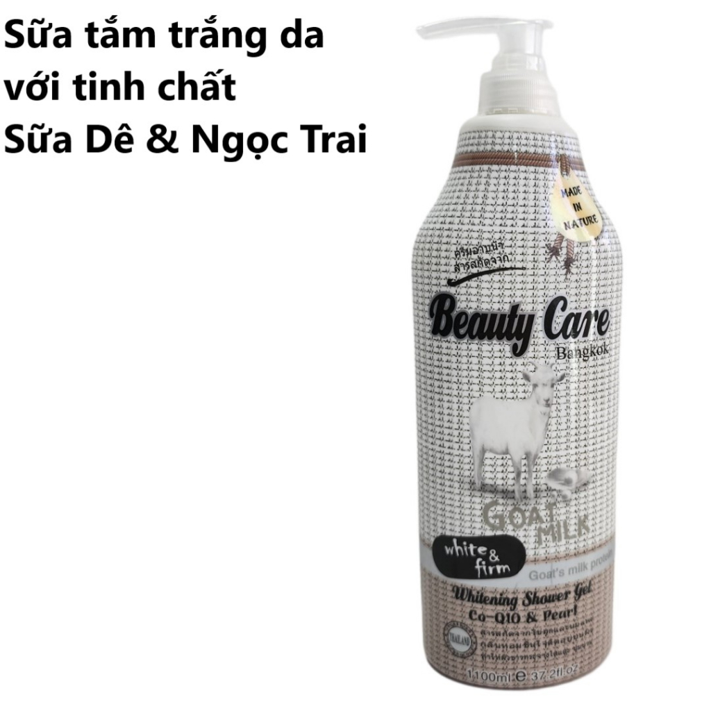 Sữa tắm Bò tròn / Dê dẹp / Tổ Yến BEAUTY CARE Thái Lan 1200ml - Giữ ẩm, da trắng sáng, mịn màng