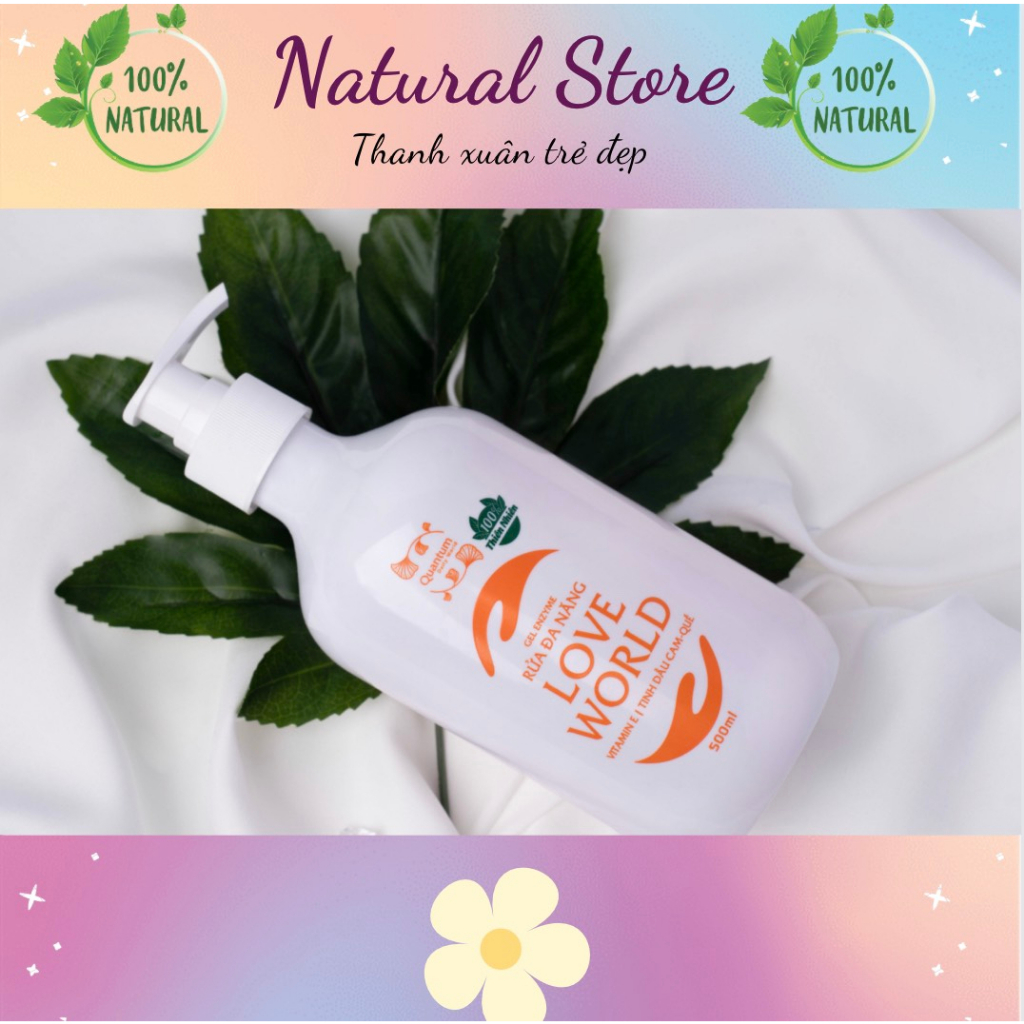 Gel Enzyme Rửa Đa Năng LoveWorld Sạch Bát Đĩa, An Toàn Da Tay, Đánh Bay Dầu Mỡ Vết Bẩn