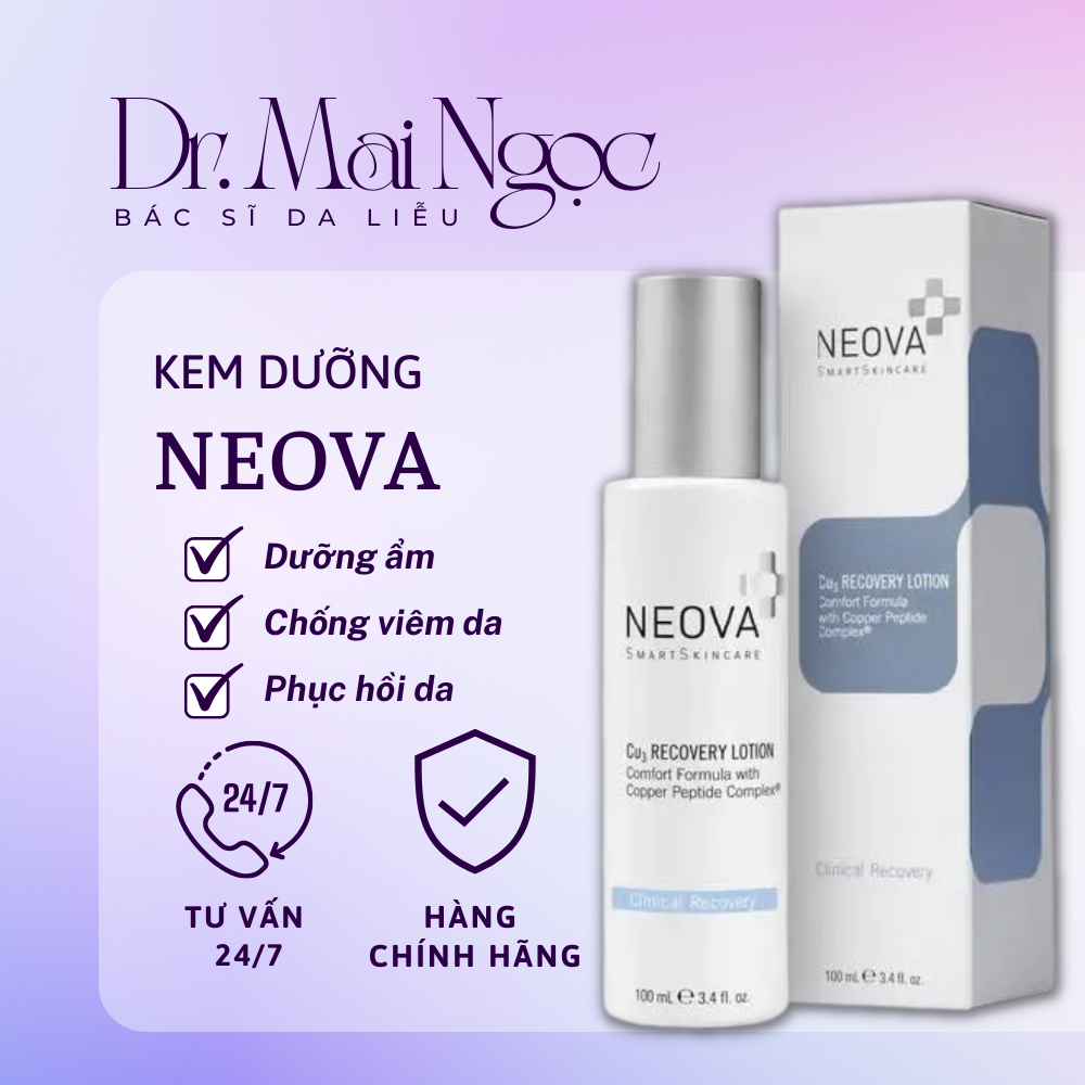 Kem dưỡng Peptide Đồng phục hồi da - NEOVA Cu3 RECOVERY LOTION 100ml