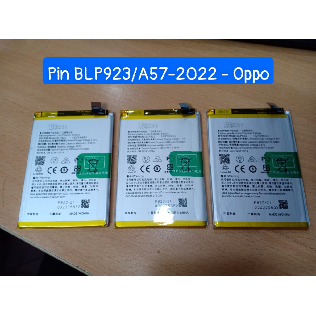 Pin BLP923/A57 2022 Oppo
