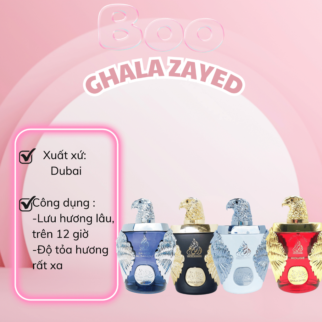 Nước hoa Dubai - Ghala Zayed Gold Luxury edp 100ml ( Đại Bàng)