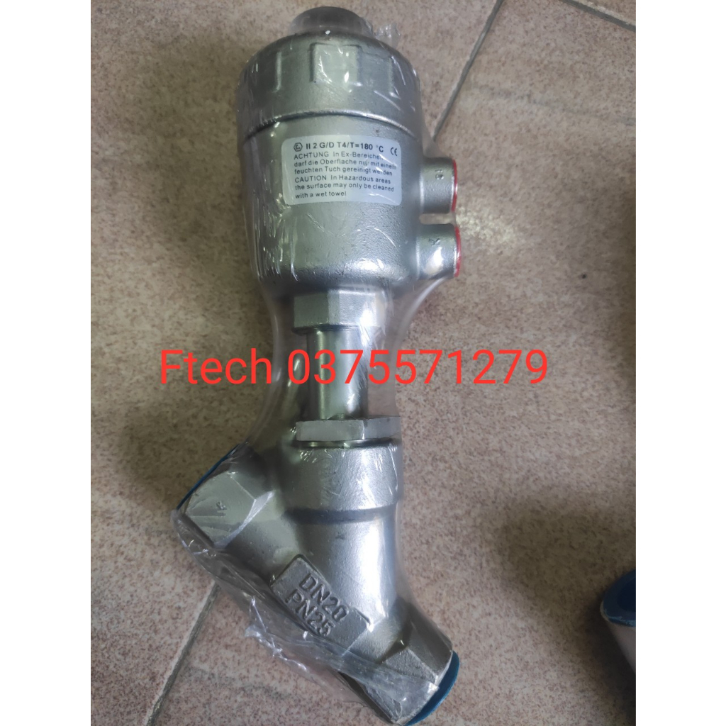 Van xiên chữ y DN15 DN20 DN25 DN32 DN40 DN50 van xiên inox bầu nhựa và bầu inox , van khí nén van hơi hơi nóng