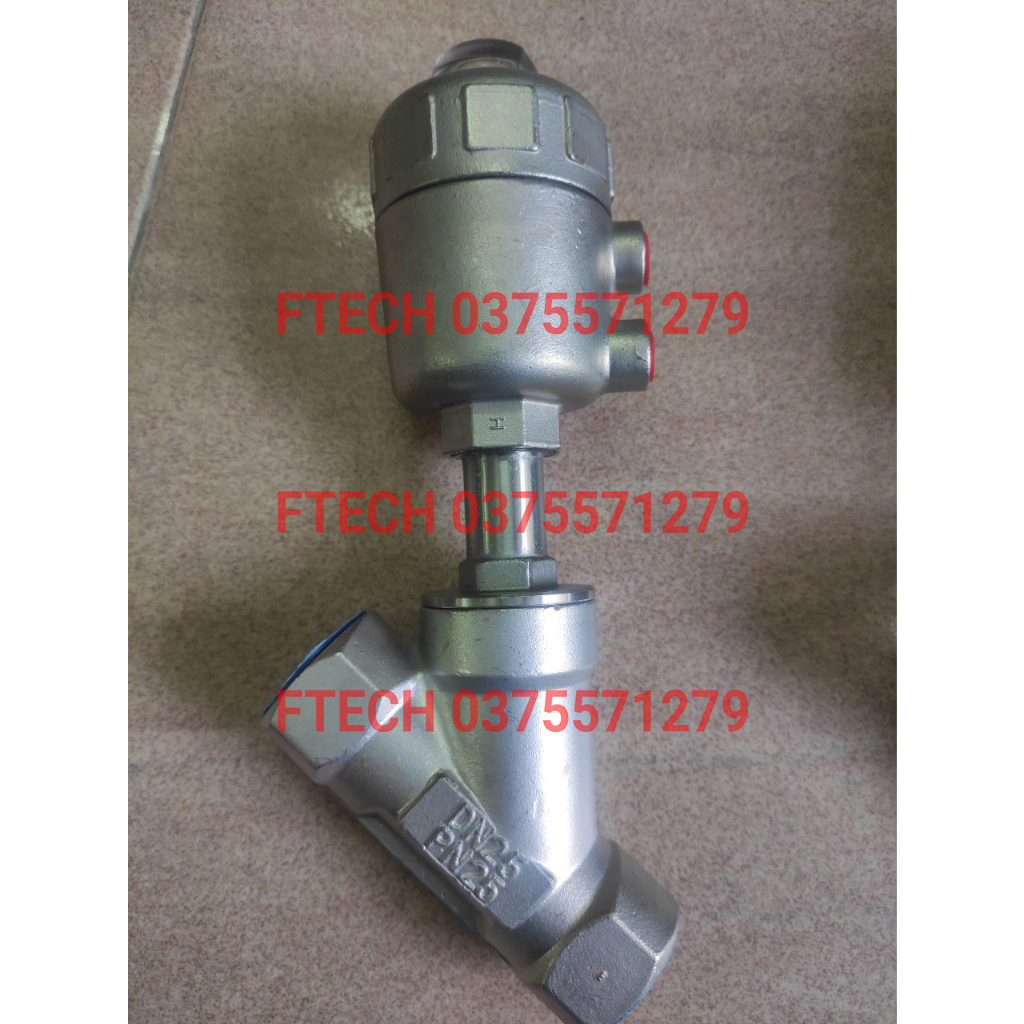 Van xiên chữ y DN15 DN20 DN25 DN32 DN40 DN50 van xiên inox bầu nhựa và bầu inox , van khí nén van hơi hơi nóng