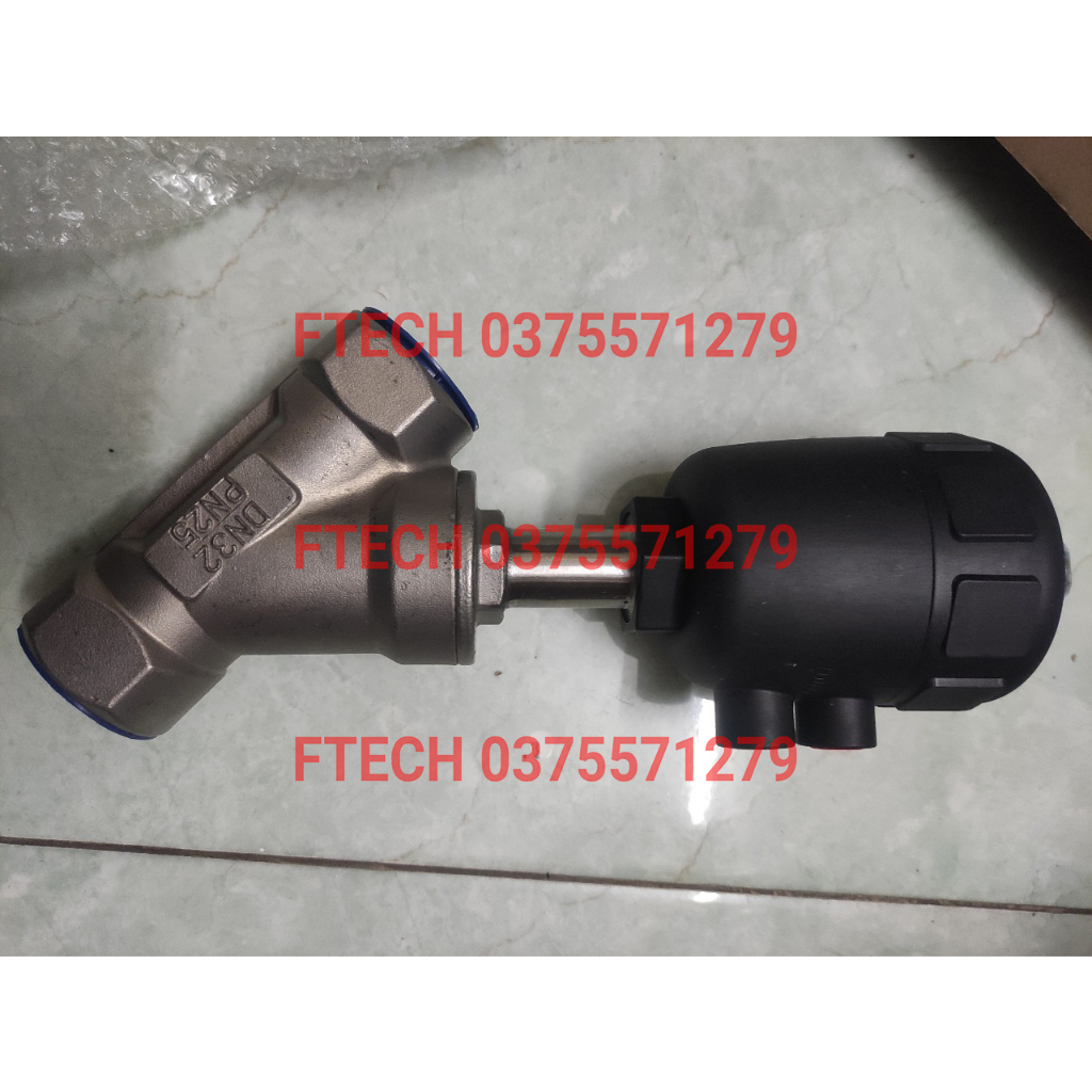 Van xiên chữ y DN15 DN20 DN25 DN32 DN40 DN50 van xiên inox bầu nhựa và bầu inox , van khí nén van hơi hơi nóng