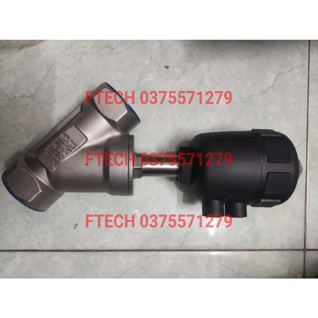 Van xiên chữ y DN15 DN20 DN25 DN32 DN40 DN50 van xiên inox bầu nhựa và bầu inox , van khí nén van hơi hơi nóng