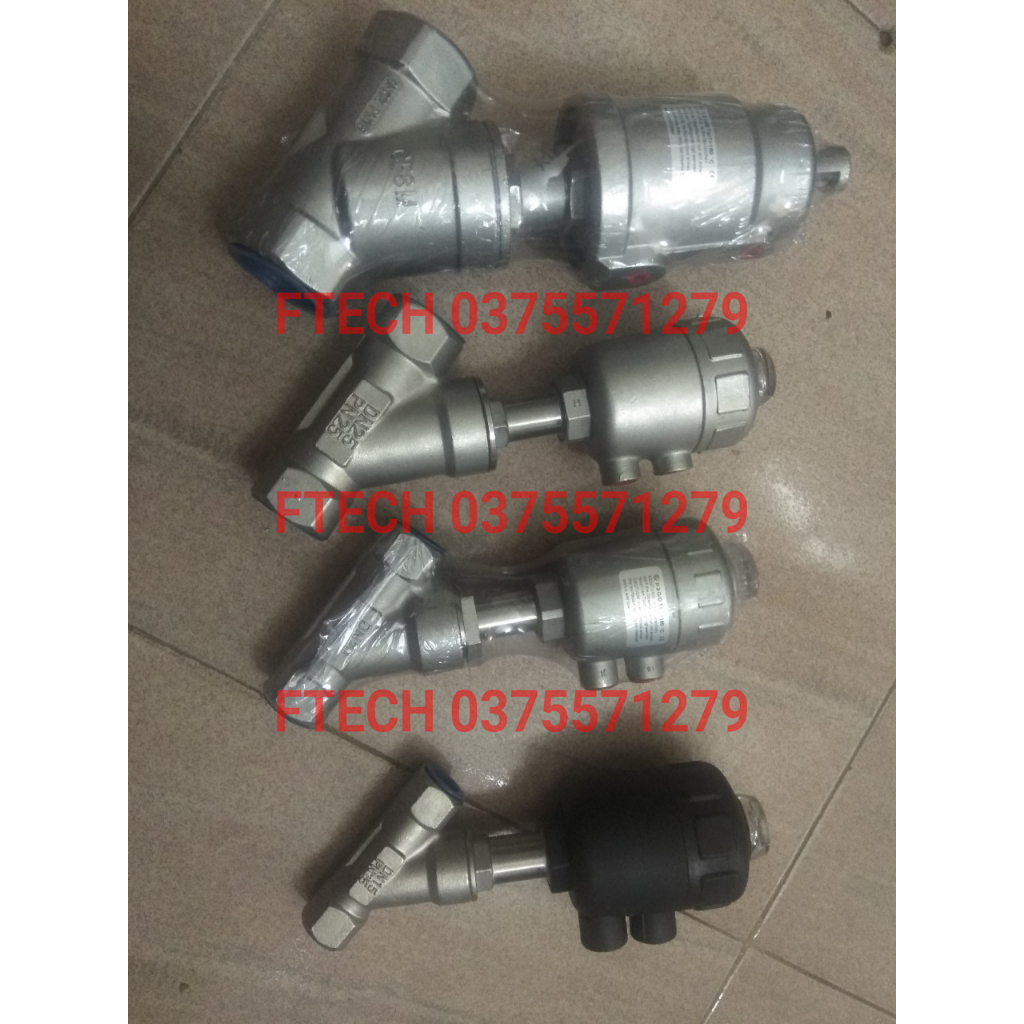 Van xiên chữ y DN15 DN20 DN25 DN32 DN40 DN50 van xiên inox bầu nhựa và bầu inox , van khí nén van hơi hơi nóng