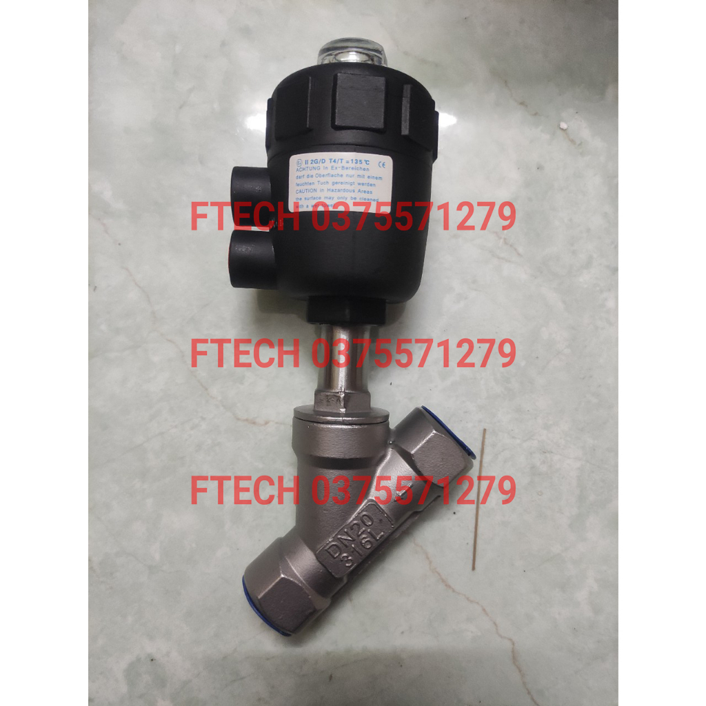 Van xiên chữ y DN15 DN20 DN25 DN32 DN40 DN50 van xiên inox bầu nhựa và bầu inox , van khí nén van hơi hơi nóng