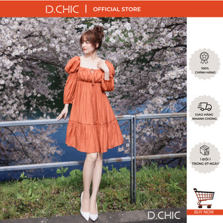 Váy nhún ngực tay bồng d.chic ms: 2813257