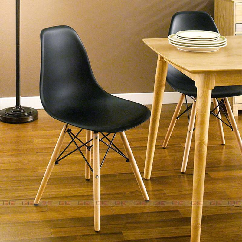 Bộ bàn ăn 4 - 6 ghế IBIE Sarah gỗ cao su, tùy chọn màu sắc, phong cách tối giản, hàng loại 1