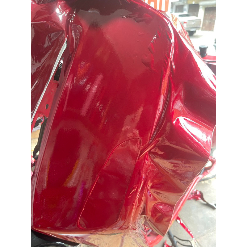 Decal màu đỏ đun 3 lớp, Decal dán đổi màu xe máy