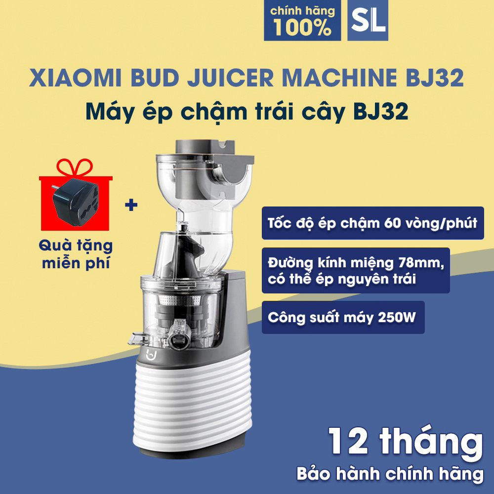 Máy Ép Chậm Đa Năng BUD BJ-32 Ép Trái Cây Rau Củ Đảm Bảo Dinh Dưỡng