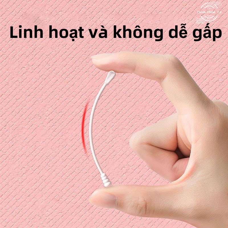 Tăm Bông Sơ Sinh Hộp 200 Que MISUTA 2 Đầu An Toàn Cho Bé