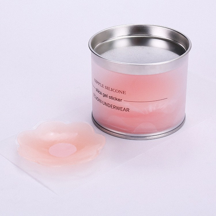 Hộp 10 miếng dán ngực silicon mẫu mới hộp xinh tái sử dụng nhiều lần PK - A30