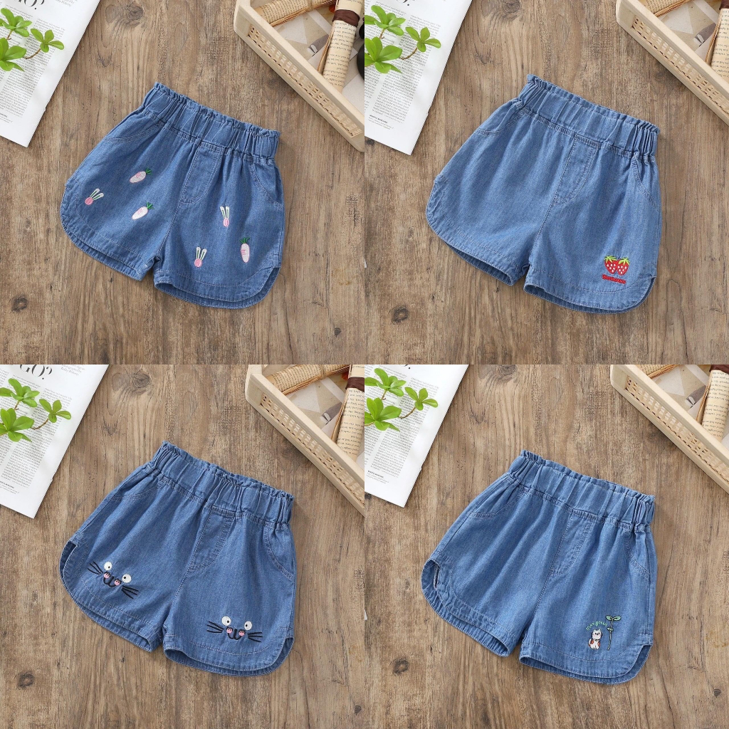 Quần JEAN ĐÙI bé gái kiểu dáng Hàn Quốc siêu dễ thương từ 7 - 40kg