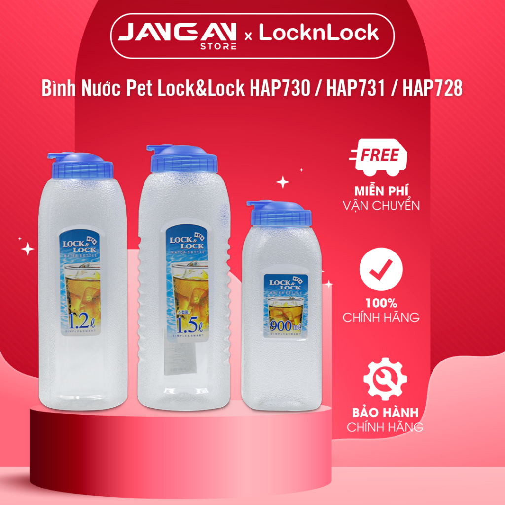 Bình Nước PET Lock&Lock HAP730 1.2L - Hàng Chính Hãng