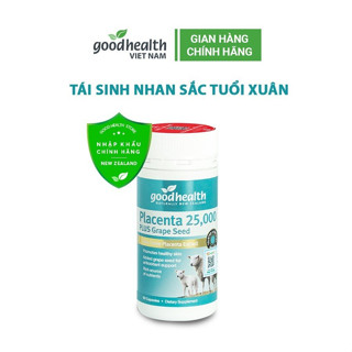Viên uống nhau thai cừu Goodhealth Placenta 25000 (60 viên)Tái tạo & trẻ hóa da,Tăng sinh Colagen [CHÍNH HÃNG]