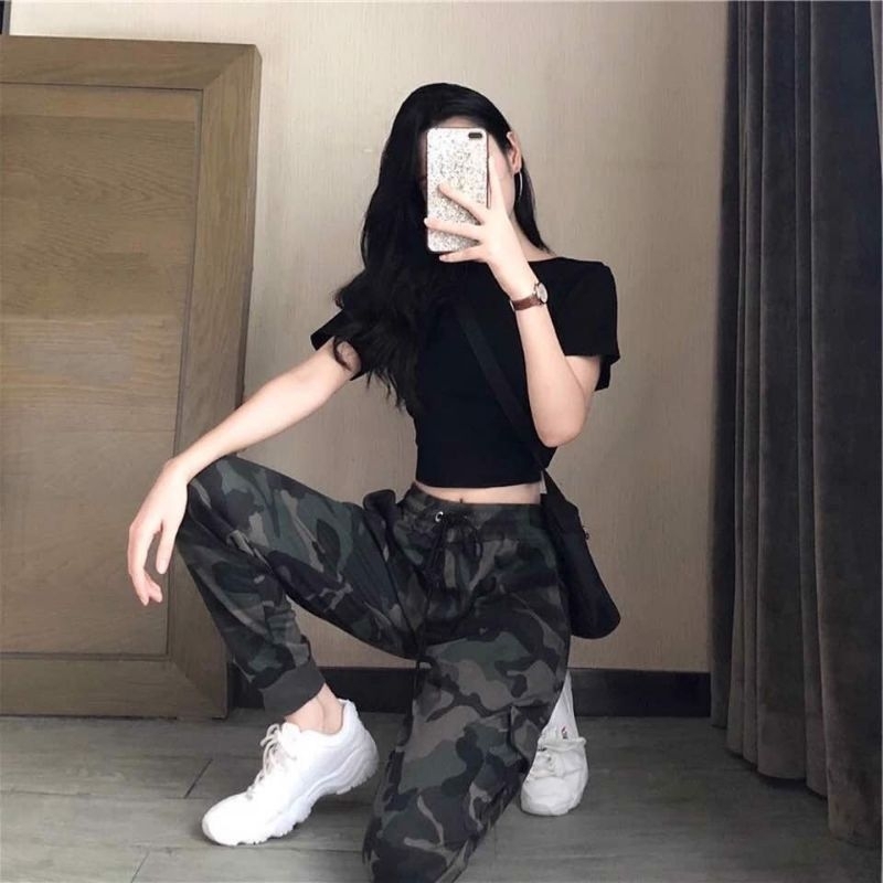 Quần jogger kaki rằn ri nam và nữ , quần lính nam nữ túi hộp loại 1 | BigBuy360 - bigbuy360.vn