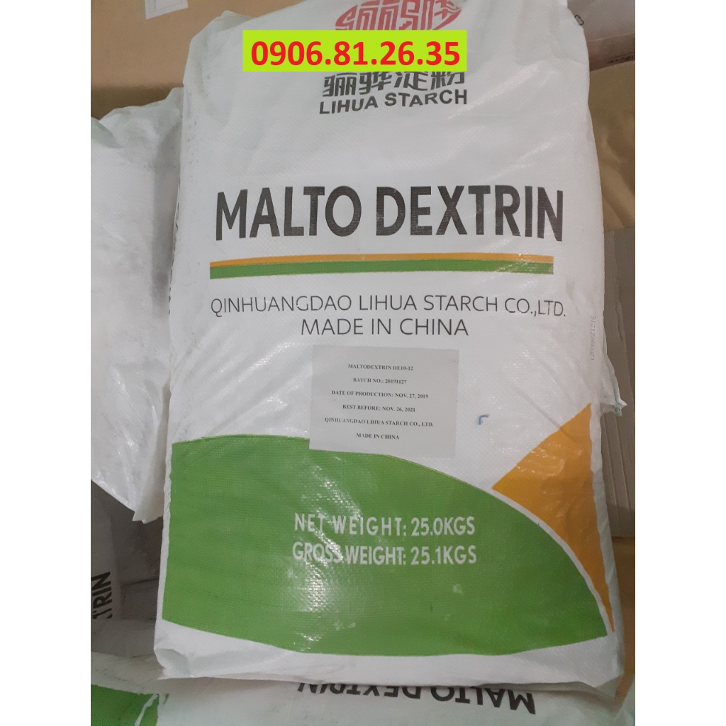 Đường Malto Dextrin ( Lihua) _ 25kg (Chất tạo ngọt trong thực phẩm)
