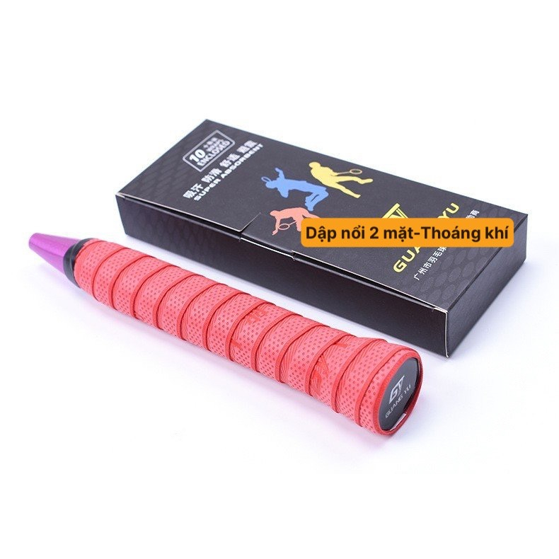 Quấn cán vợt cầu lông, vợt tennis, vợt bóng bàn, tay lái xe đạp, vô lăng, gậy bóng chày, cần câu