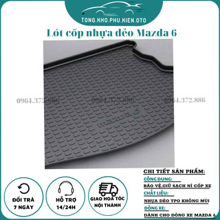 Lót cốp theo xe Mazda 6 đời 2020-2024 Nhựa PU Cao Cấp Không Mùi , Chống Thấm Hiệu Quả