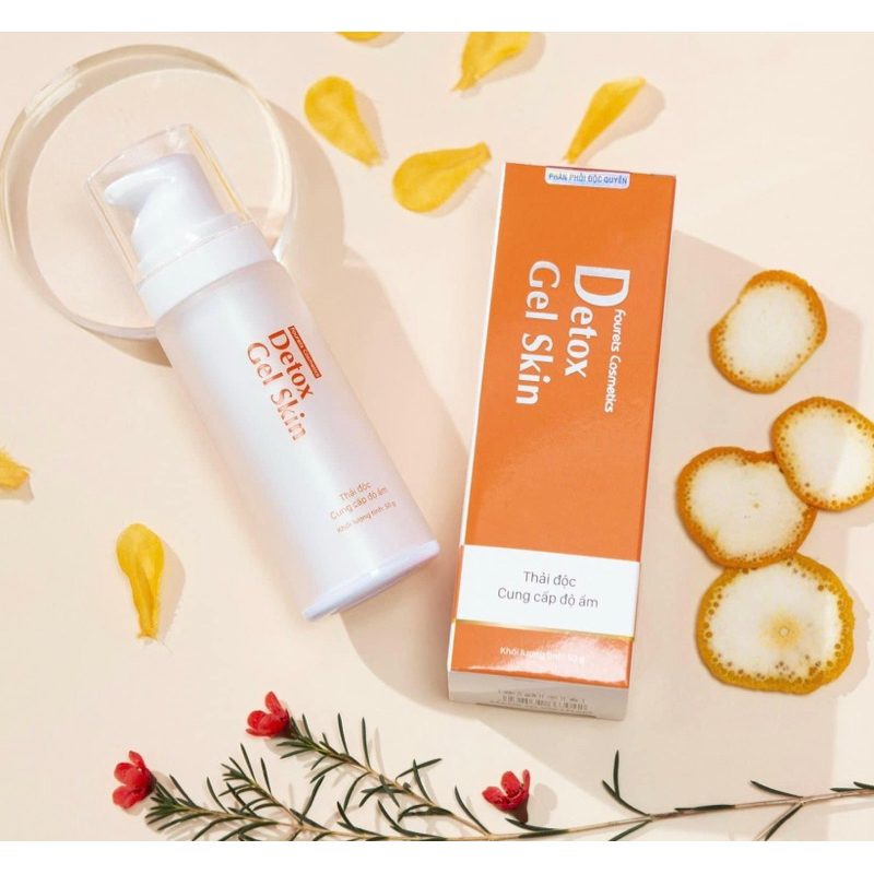 Gel massage mặt ⚡ Detox Gel skin fouretscosmetics ⚡ CHÍNH HÃNG ⚡ Giúp loại bỏ dầu, làm sạch lỗ chân lông, ngăn ngừa mụn.