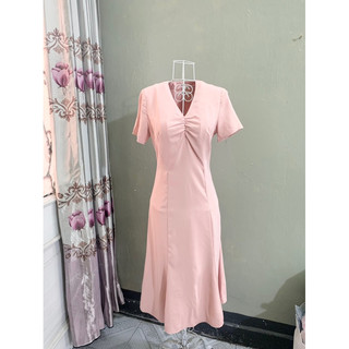 <si tuyển> Váy đầm vintage màu hồng phấn