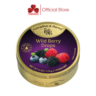 Kẹo trái cây Đức Cavendish & Harvey Wild Berry - hộp thiếc 200g