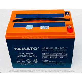 Ắc quy viễn thông/ xe điện yamato 12v 55ah np55-12