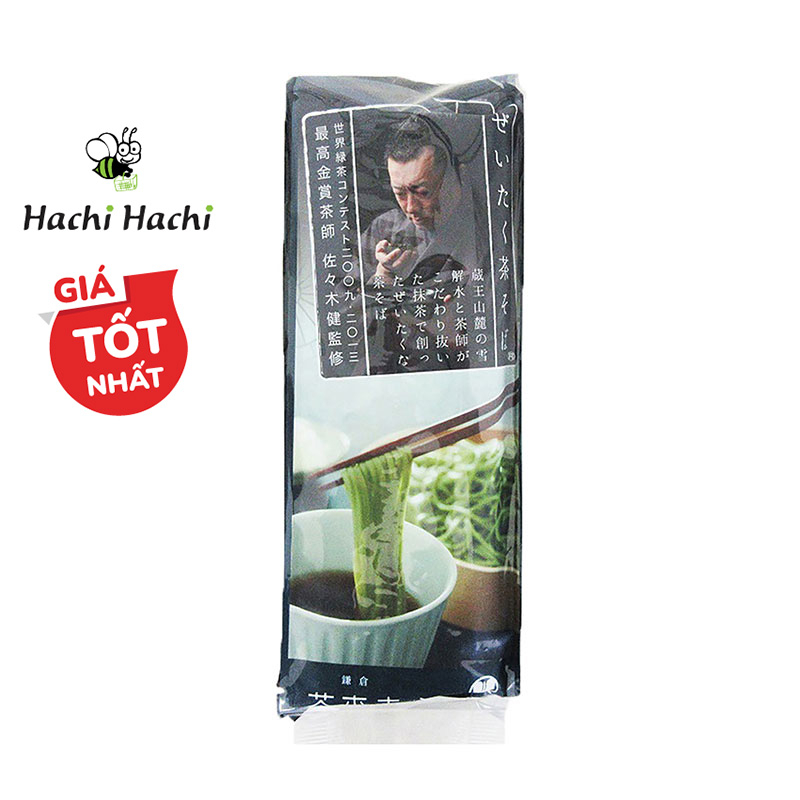 Mì Soba Hatakenaka trà xanh Matcha Nhật Bản 200g - Hachi Hachi Japan Shop