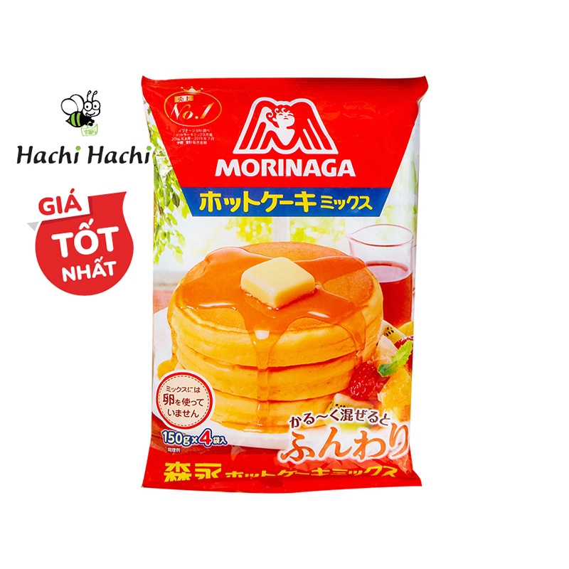 Bột làm bánh Hotcake Morinaga 600g (150g x 4gói) - Hachi Hachi Japan Shop