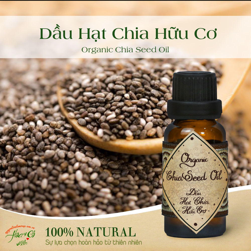 DẦU HẠT CHIA HỮU CƠ (100% ORGANIC VIRGIN CHIA SEED OIL)