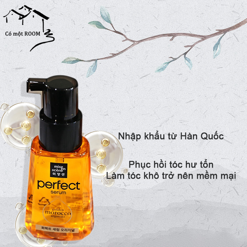 Tinh chất dưỡng tóc dưỡng tóc mise en scene 80ml Phục hồi tóc hư tổn, làm tóc khô trở nên mềm mại