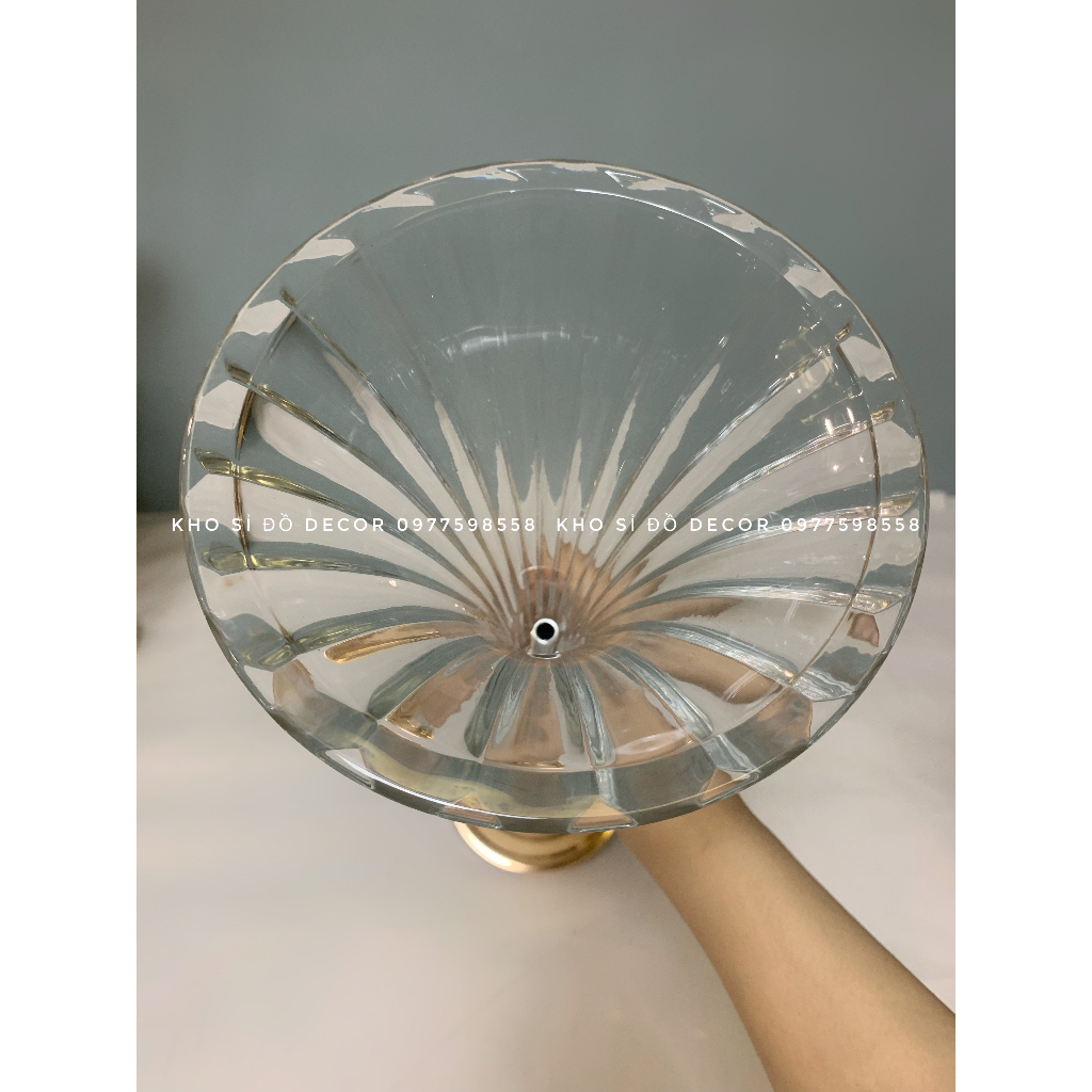 Trụ Hoa Pha Lê Trong Suốt - CN162