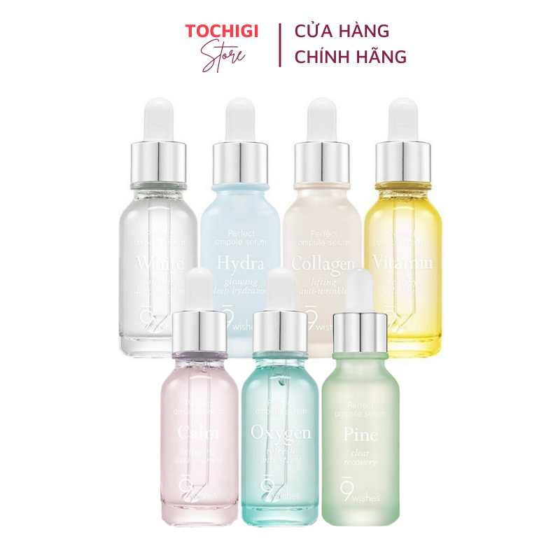 Tinh Chất 9 Wishes Ampule Serum Cấp Ẩm, Dưỡng Trắng, Chống Lão Hóa, Giảm mụn, Làm Dịu Da Giúp Da Mịn Màng 25ml