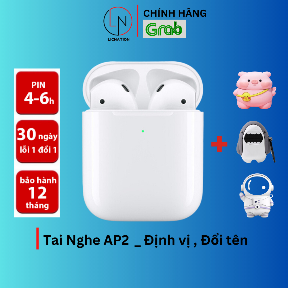 Tai Nghe Bluetooth Không Dây AlP2 Full Chức Năng Cảm Ứng Nhạy, Âm Thanh Chuẩn HiFi, Chính Hãng LICNATION